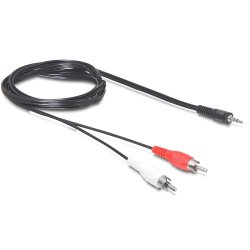 DeLOCK 3.5mm/2 x RCA câble audio 5 m 3,5mm Noir