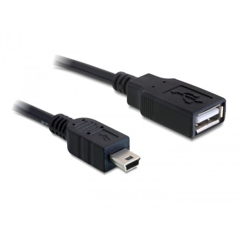 DeLOCK 82905 câble USB USB 2.0 0,5 m USB A Mini-USB B Noir