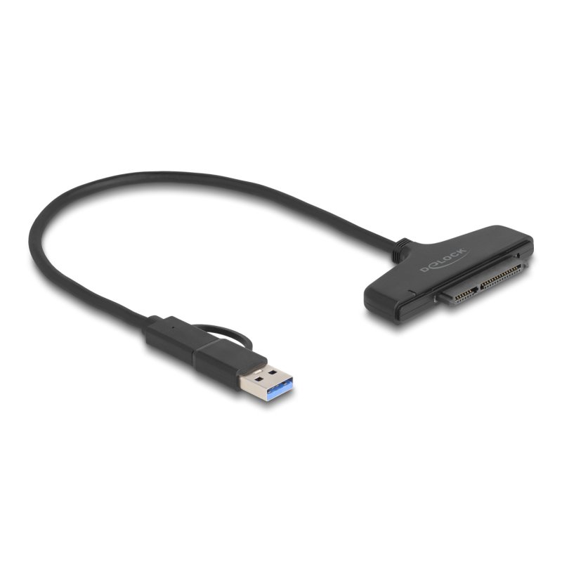 DeLock USB zu SATA 6 Gb/s Konverter mit USB Type-C™ oder USB Typ-A Anschluss