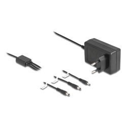 DeLOCK Alimentation externe DC 3,5 x 1,35 mm, DC 5,5 x 2,1 mm, DC 5,5 x 2,5 mm 12,0 V / 3,0 A / 36,0 W