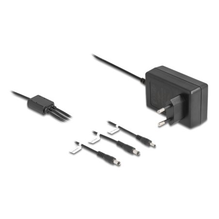 DeLock Externes Netzteil 12,0 V / 3,0 A / 36,0 W DC 3,5 x 1,35 mm, DC 5,5 x 2,1 mm, DC 5,5 x 2,5 mm