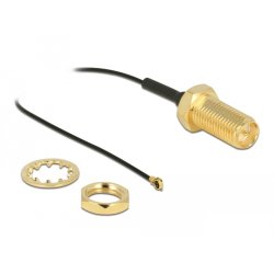 Delock Antennenkabel - 35 cm - Schwarz