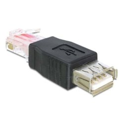 DeLOCK USB - RJ45 USB 2.0 Black
