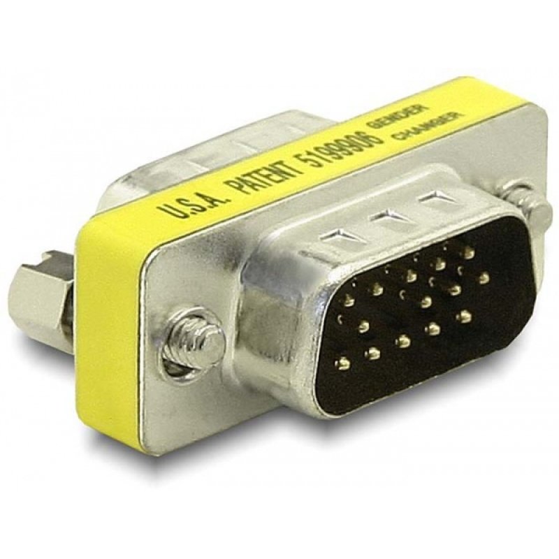 DeLOCK 65010 changeur de genre de câble VGA Argent