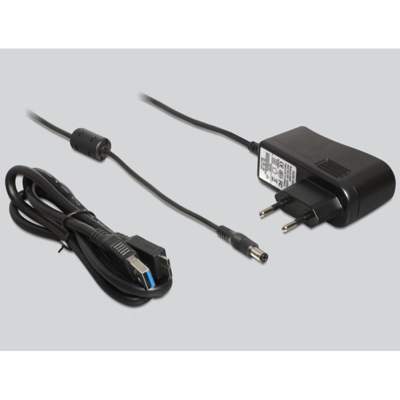 USB Delock USB-Hub [3.0, 3-Port, schwarz-we