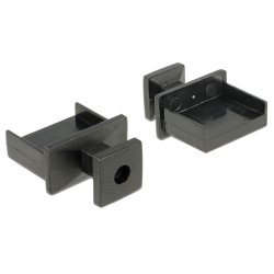 DeLock Staubschutz für USB Typ-A Buchse mit Griff 10-Pack Schwarz