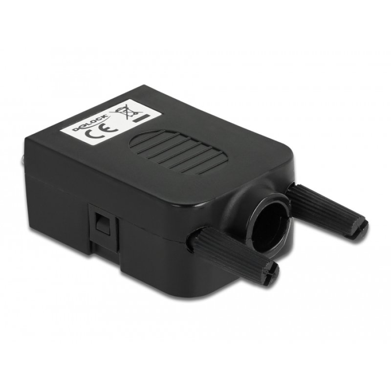 DeLOCK 66259 wire connector VGA, 10 pin terminal block Black, Blue