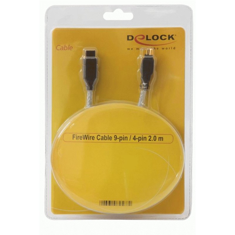 DeLOCK FireWire A/B, 2.0m 2 m Grey