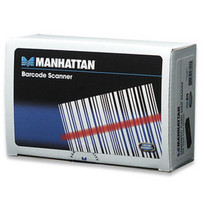 Manhattan Lecteur de cartes à bande magnétique USB-A, lecteur triple piste, décodage type clavier (keyboard wedge),