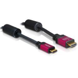 DeLOCK HDMI 1.3b to HDMI Mini Cable 3.0m câble HDMI 3 m HDMI Type A (Standard) HDMI Type C (Mini) Noir