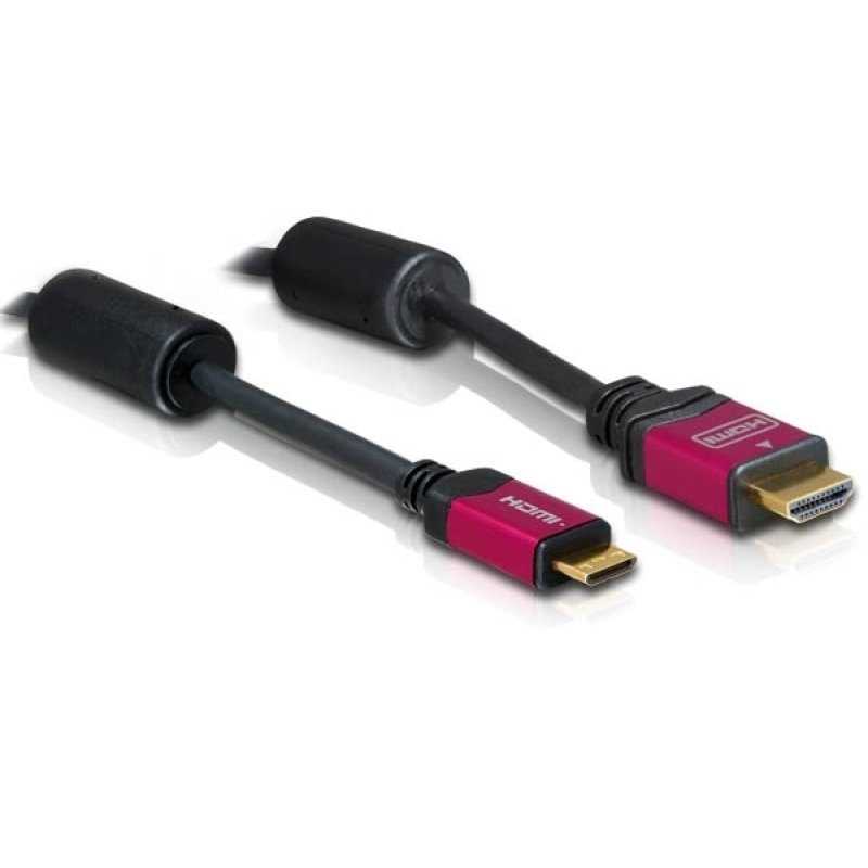 DeLOCK HDMI 1.3b to HDMI Mini Cable 3.0m HDMI cable 3 m HDMI Type A (Standard) HDMI Type C (Mini) Black