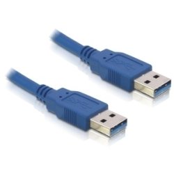 DeLOCK USB 3.0-A male/male - 5m USB cable USB A Blue