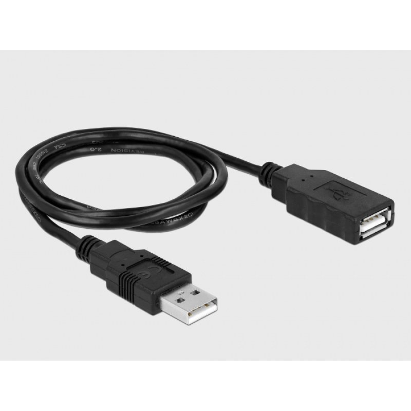 DeLOCK 66280 serial cable Black 0.8 m USB Type-A DB-9
