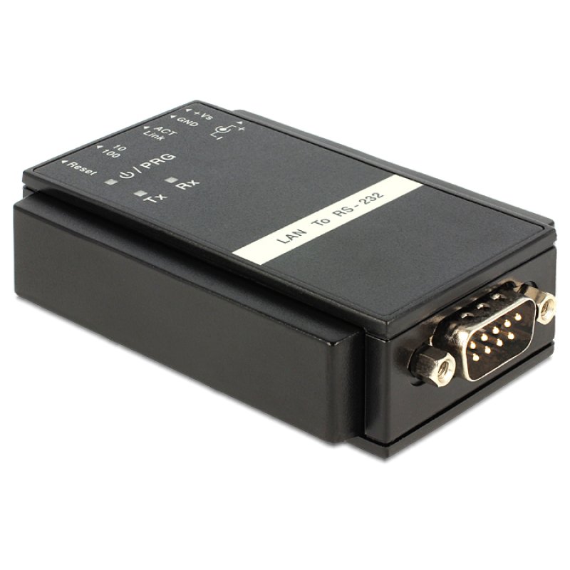 DeLOCK 62504 cable gender changer RS-232 RJ45 Black