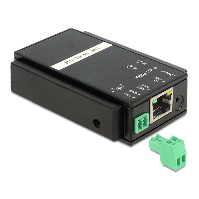 DeLOCK 62504 changeur de genre de câble RS-232 RJ45 Noir