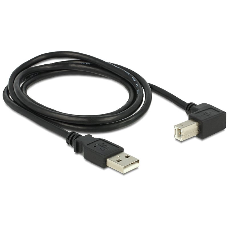 USB Delock USB 2.0 Typ-A - Typ-B Steckewr gewinkelt 1m