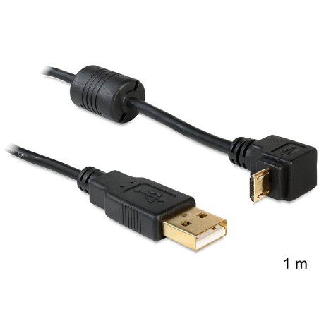 DeLOCK USB2.0 1m USB cable USB A Micro-USB B Black