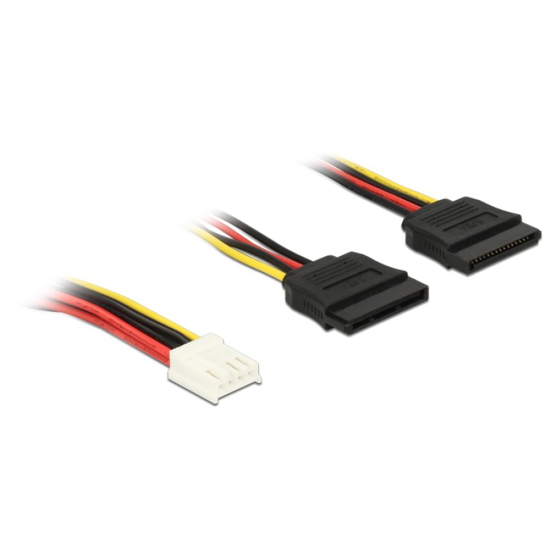DeLOCK 0.3m, Floppy 4p/2x SATA 15p