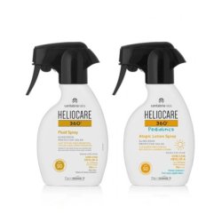 Heliocare 360 Fluid Spray Sunscreen SPF 50 250ml and 360 Pediatrics Atopic Lotion