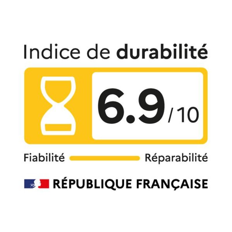 Lave-linge Top 6 kg - 1000 trs - Classe D - ProWash 100 - 75 dB - Ecran *