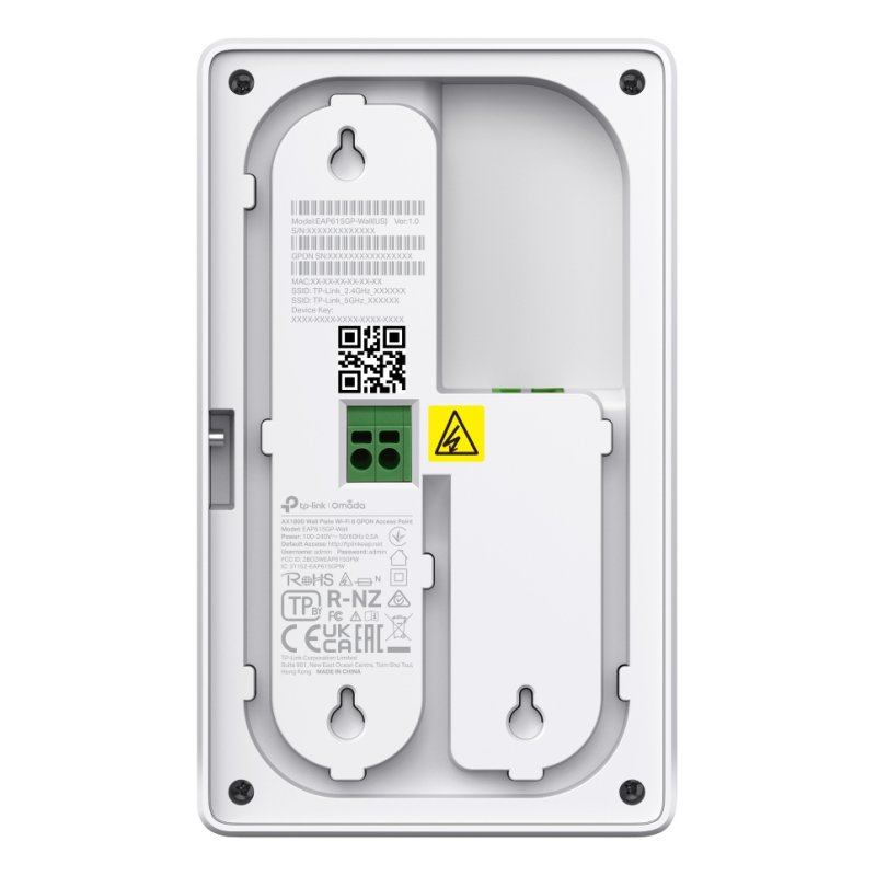 TP-Link Omada EAP625GP-WALL point d'accès réseaux locaux sans fil 1201 Mbit/s Blanc Connexion Ethernet, supportant