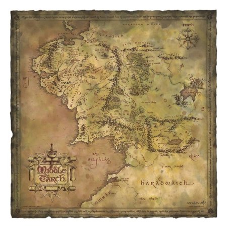 Lord of the Rings Art Print Parchment Map of Middle-earth 59 x 30 cm