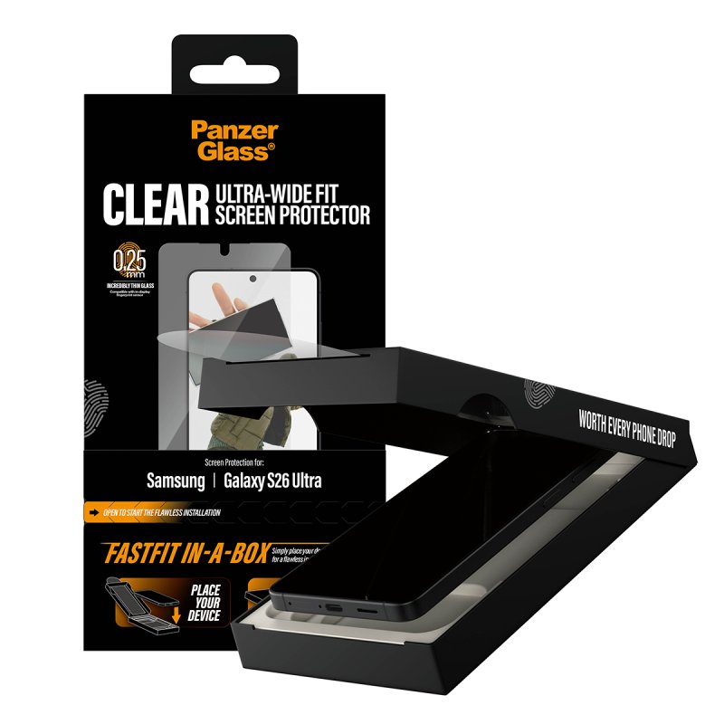 PanzerGlass Displayschutz Samsung Galaxy S26 Ultra|Ultra-Wide Fit