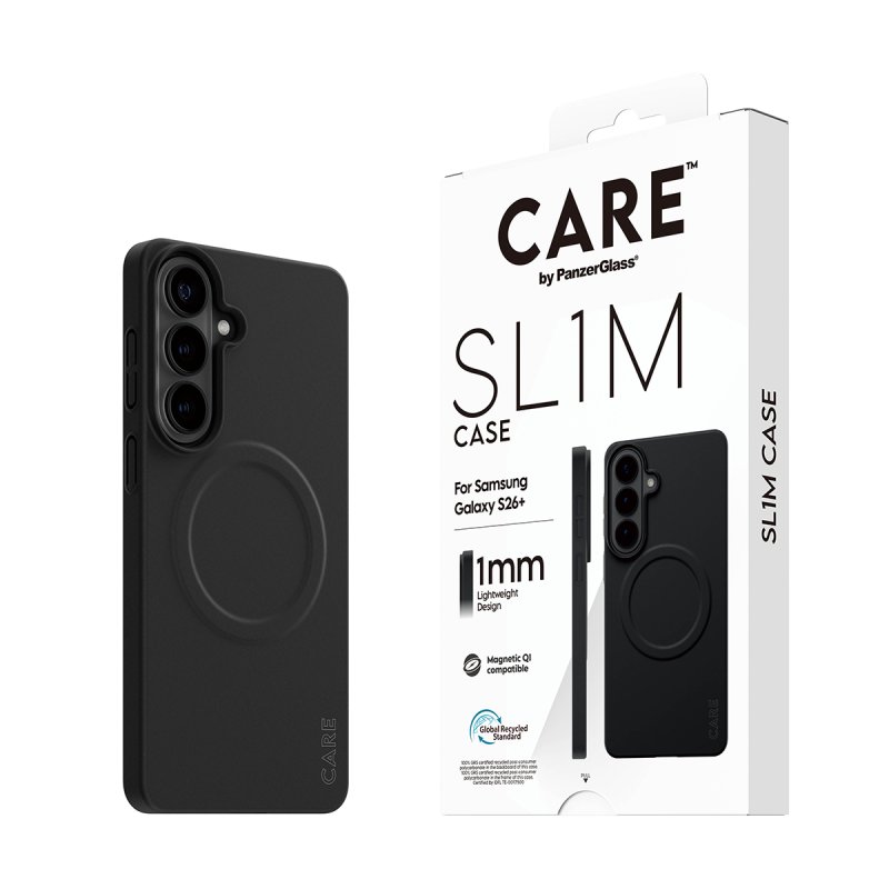 PanzerGlass CARE™ by SL1M Case Black w. Qi Samsung Galaxy S26 
