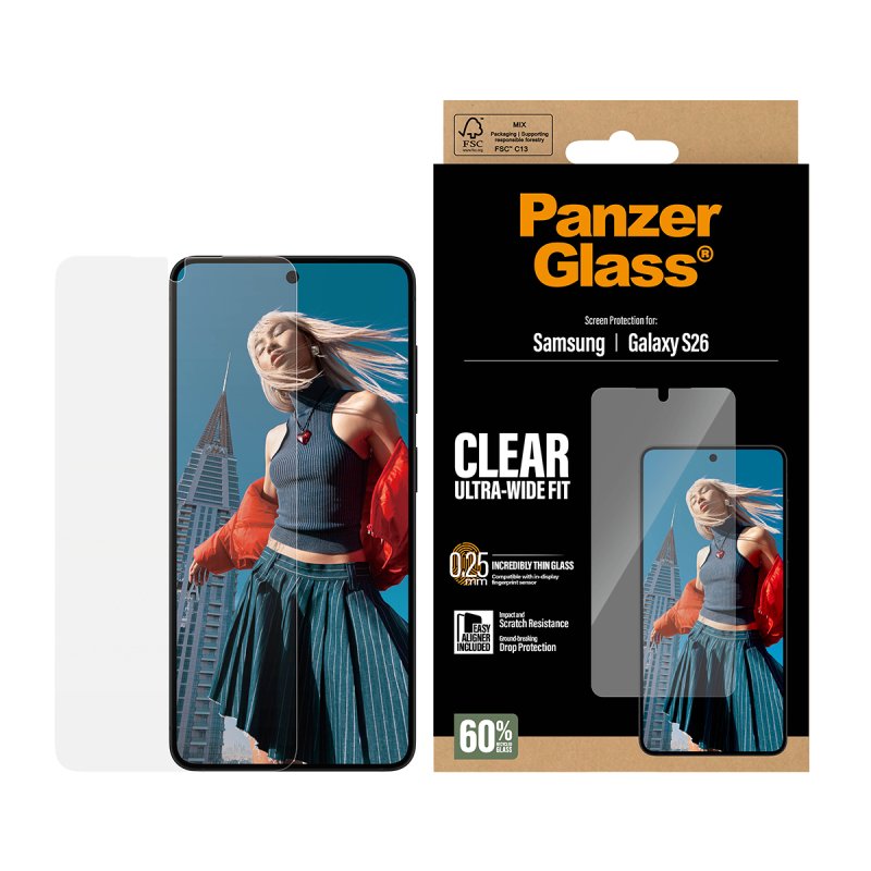 PanzerGlass Screen Protector Samsung Galaxy S26/EasyAligner