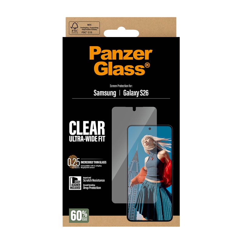 PanzerGlass Screen Protector Samsung Galaxy S26/EasyAligner