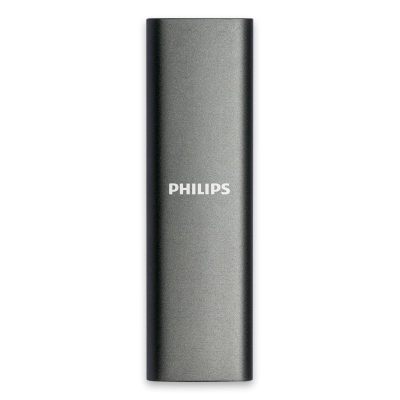 Philips FM02SS030P/00 lecteur à circuits intégrés externe 2 To USB Type-C 3.2 Gen 1 (3.1 Gen 1) Gris