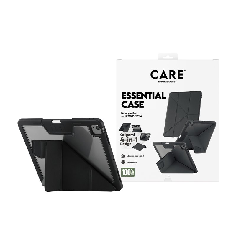 PanzerGlass CARE™ by Essential Case Black iPad Air 13" (2024-2026) coque de protection pour téléphones portables