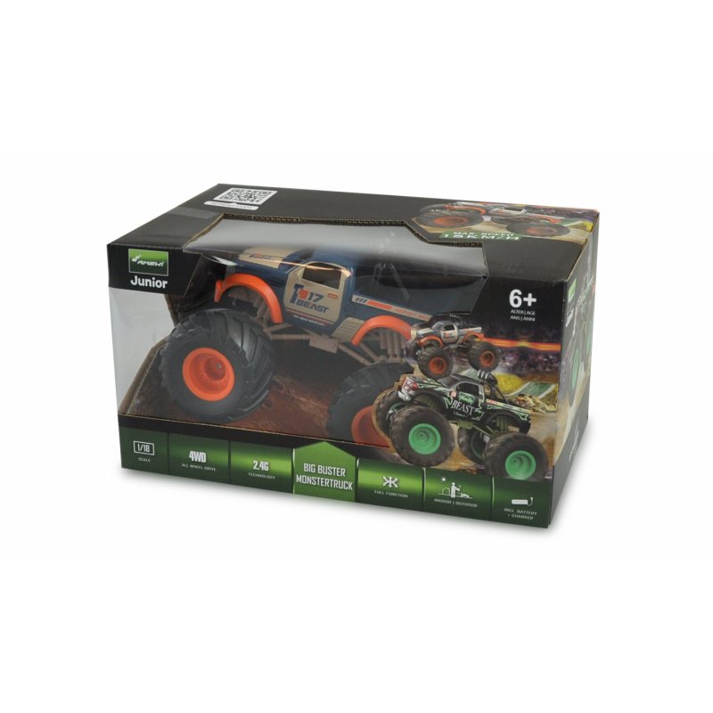 Amewi RC Monstertruck Big Buster 1:18 RTR orange/blau /6 
