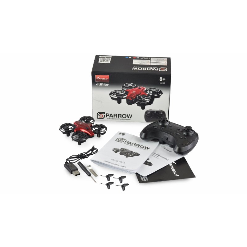 Amewi 25324 caméra drone Mini-drône 300 mAh Noir, Rouge