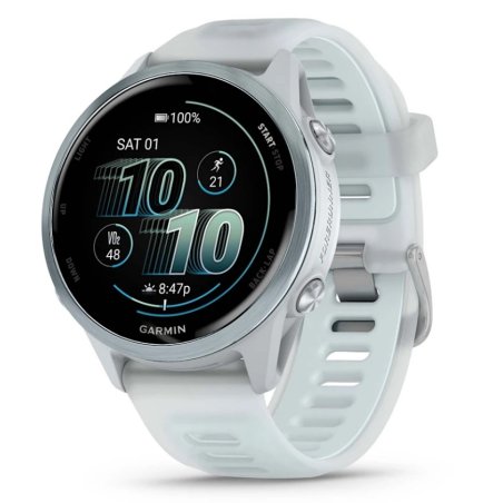 Garmin Forerunner 570 3.05 cm (1.2") AMOLED 42 mm Digital 390 x 390 pixels Touchscreen Aluminium, White Wi-Fi GPS