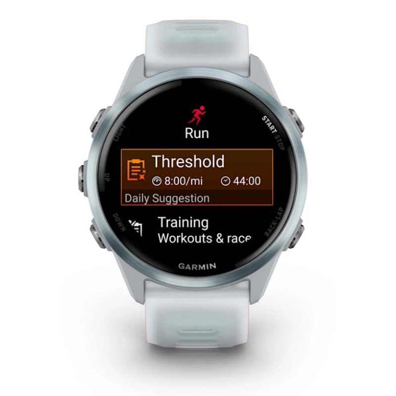 Garmin Forerunner 570 3,05 cm (1.2") AMOLED 42 mm Numérique 390 x 390 pixels Écran tactile Aluminium, Blanc Wifi GPS