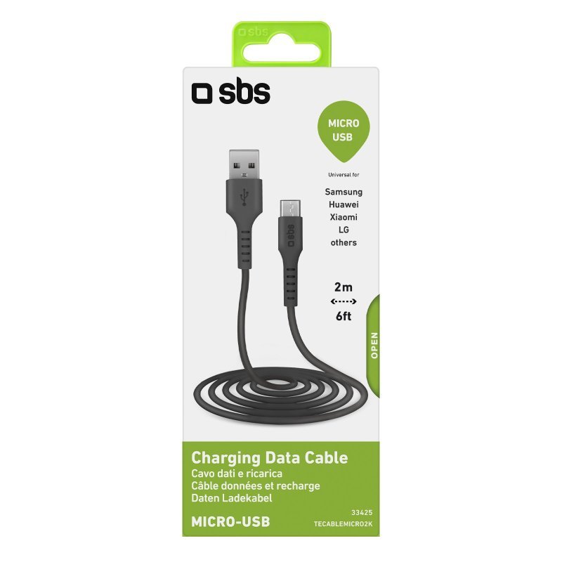 SBS Charging cable with USB 2.0 and Micro-USB outputs