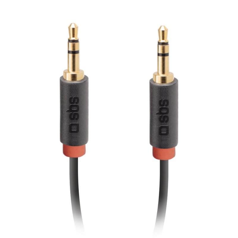 SBS TECABLE35KR câble audio 1,5 m 3,5mm Noir
