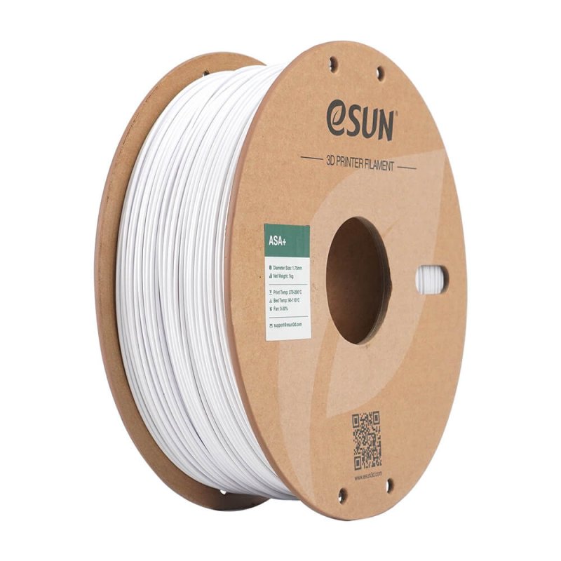 eSUN ASA Acrylonitrile-styrène-acrylate Blanc 1 kg