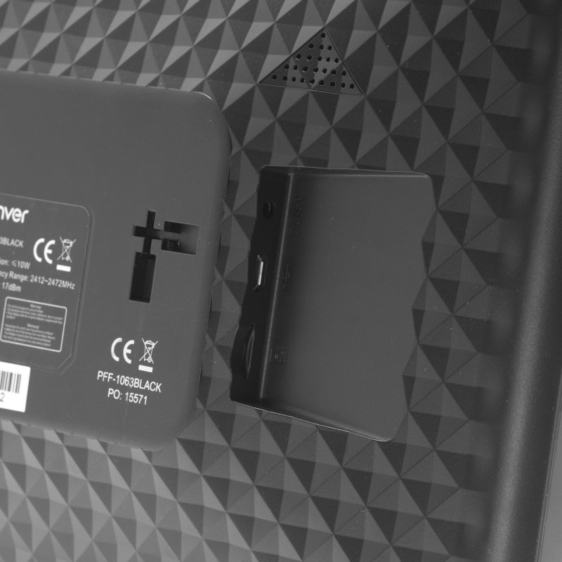 Denver PFF-1063BLACK cadre photos numériques Noir 25,6 cm (10.1") Écran tactile Wifi