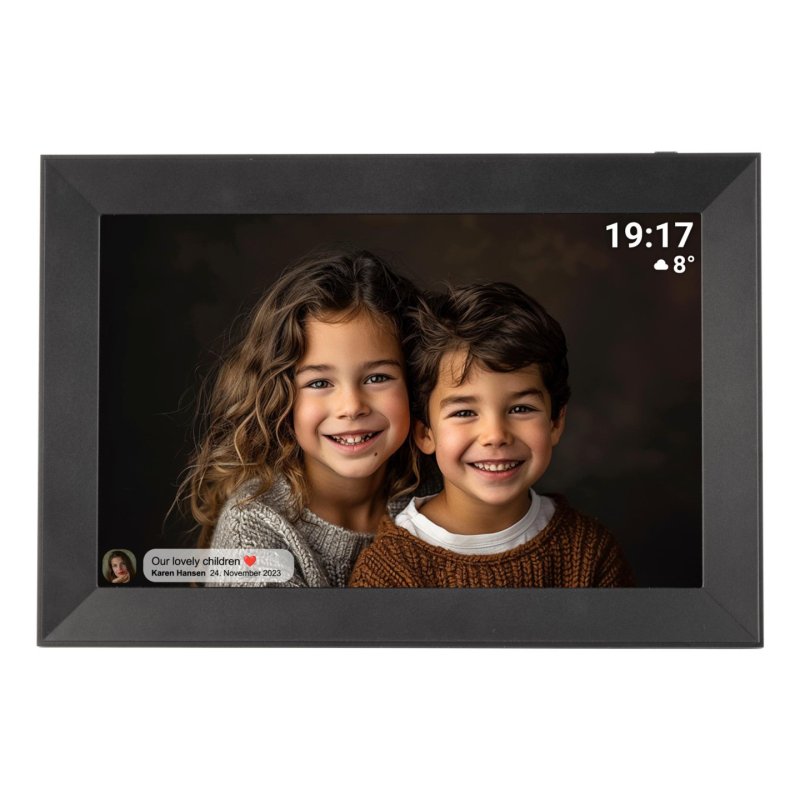 Denver PFF-1012 digital photo frame Black 25.6 cm (10.1") Touchscreen Wi-Fi