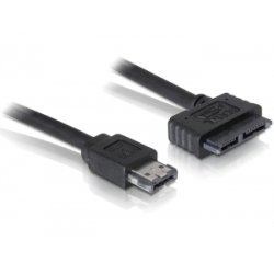 DeLOCK Cable eSATAp / Slimline SATA13pin, 1m SATA cable Black