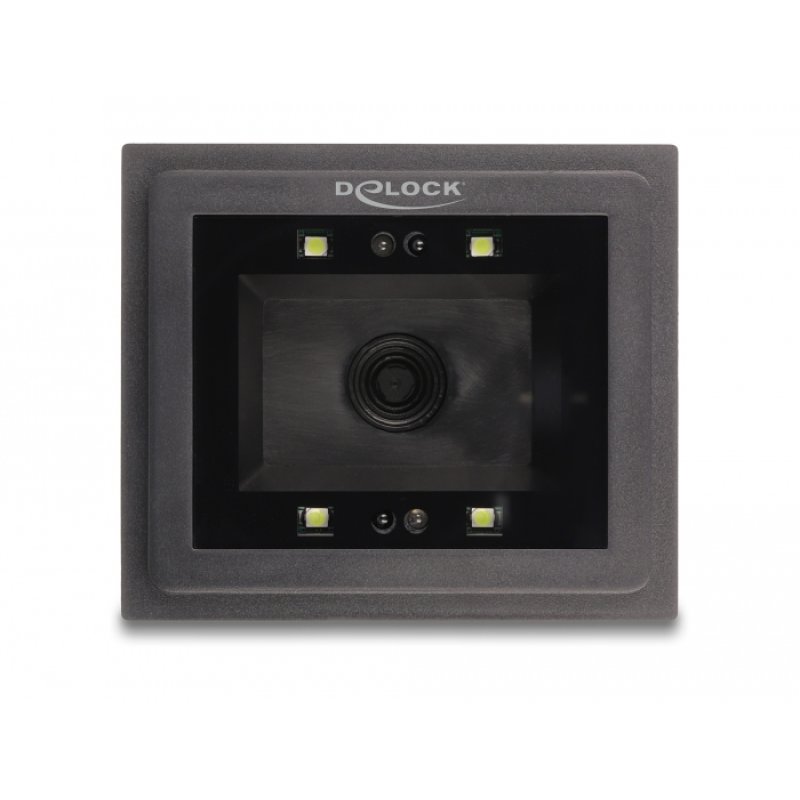 DeLOCK Scanner de code-barres USB 1D et 2D avec fil pour installation stationnaire - German Version