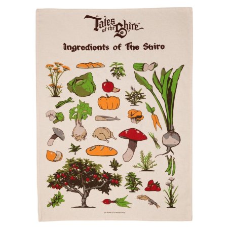 Lord of the Rings Tea Towel Ingredients of The Shire (Tales of the Shire (2025)) 69 cm