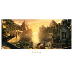 Lord of the Rings Art Print The Grey Havens 59 x 30 cm