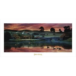 Lord of the Rings Art Print Return to the Green Dragon Inn 59 x 42 cm