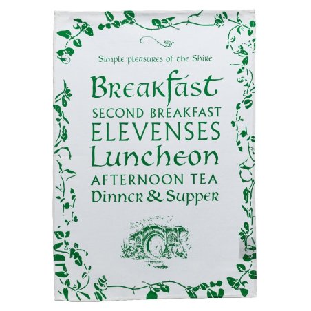 Lord of the Rings Tea Towel Simple Pleasures of the Shire 72 cm