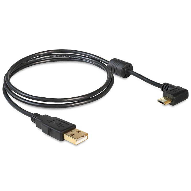 DeLOCK 83147 câble USB USB 2.0 1 m USB A Micro-USB B Noir