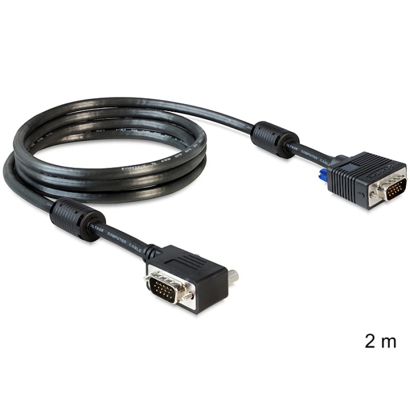 DeLOCK SVGA 2 m VGA cable VGA (D-Sub) Black