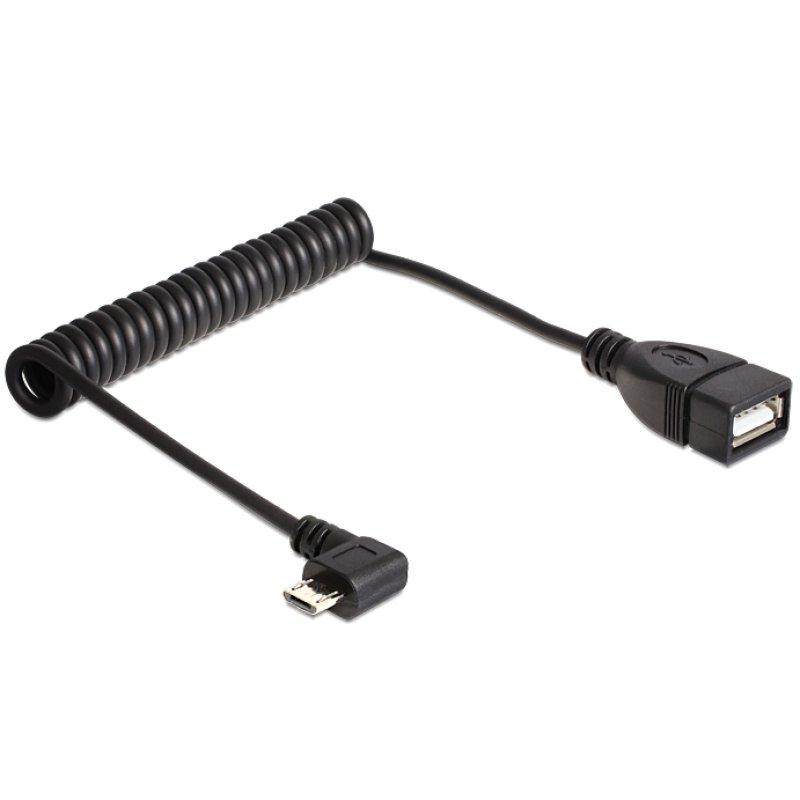 DeLOCK 83354 USB cable USB 2.0 0.5 m Micro-USB B USB A Black